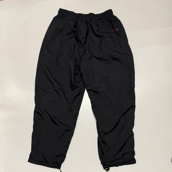 VTG Jordan Black Track Pants Mens Medium Nylon Warm Up Athletic Sportswear - Picture 5 of 6